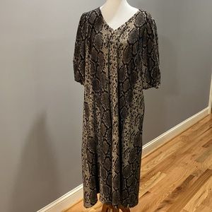 NWT Tyler Boe Python Maxi Dress - Size Small - Orig $172